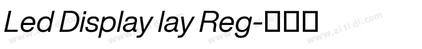 Led Display lay Reg字体转换